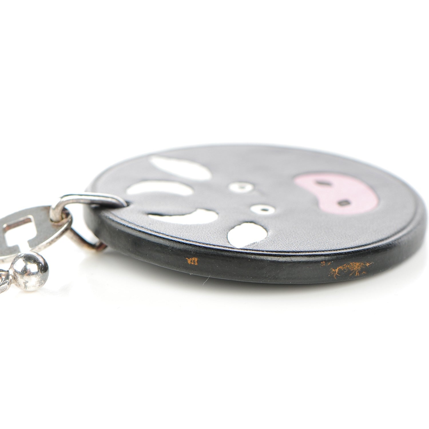 Hermes Box Bull Key Chain Bag Charm Black 6 of 7