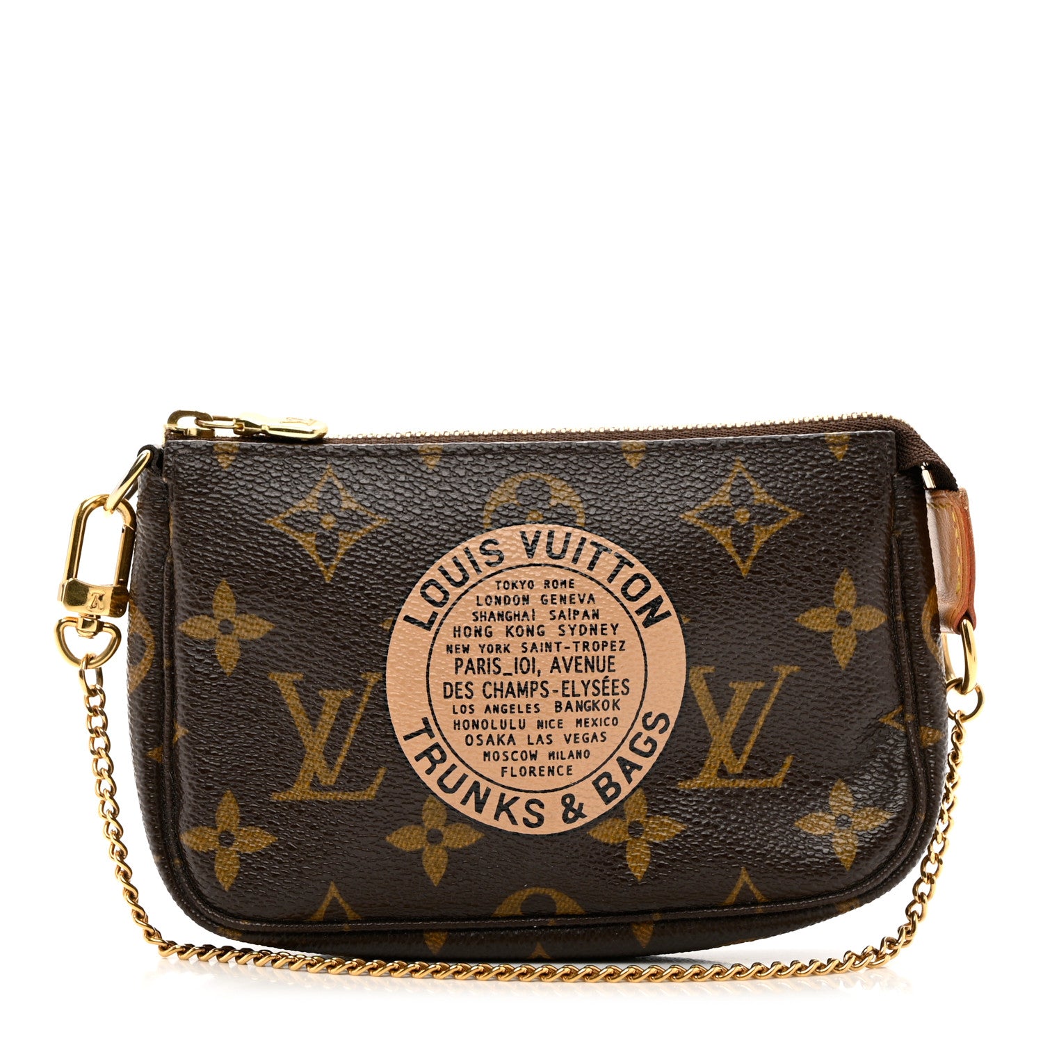 Louis Vuitton Monogram Complice Trunks and Bags Mini Pochette Accessories Beige 1 of 6