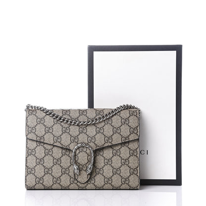 Gucci GG Supreme Monogram Mini Dionysus Chain Wallet Beige Taupe 10 of 10