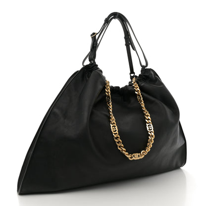Gucci Calfskin Large Blondie Tote  Black 2 of 13