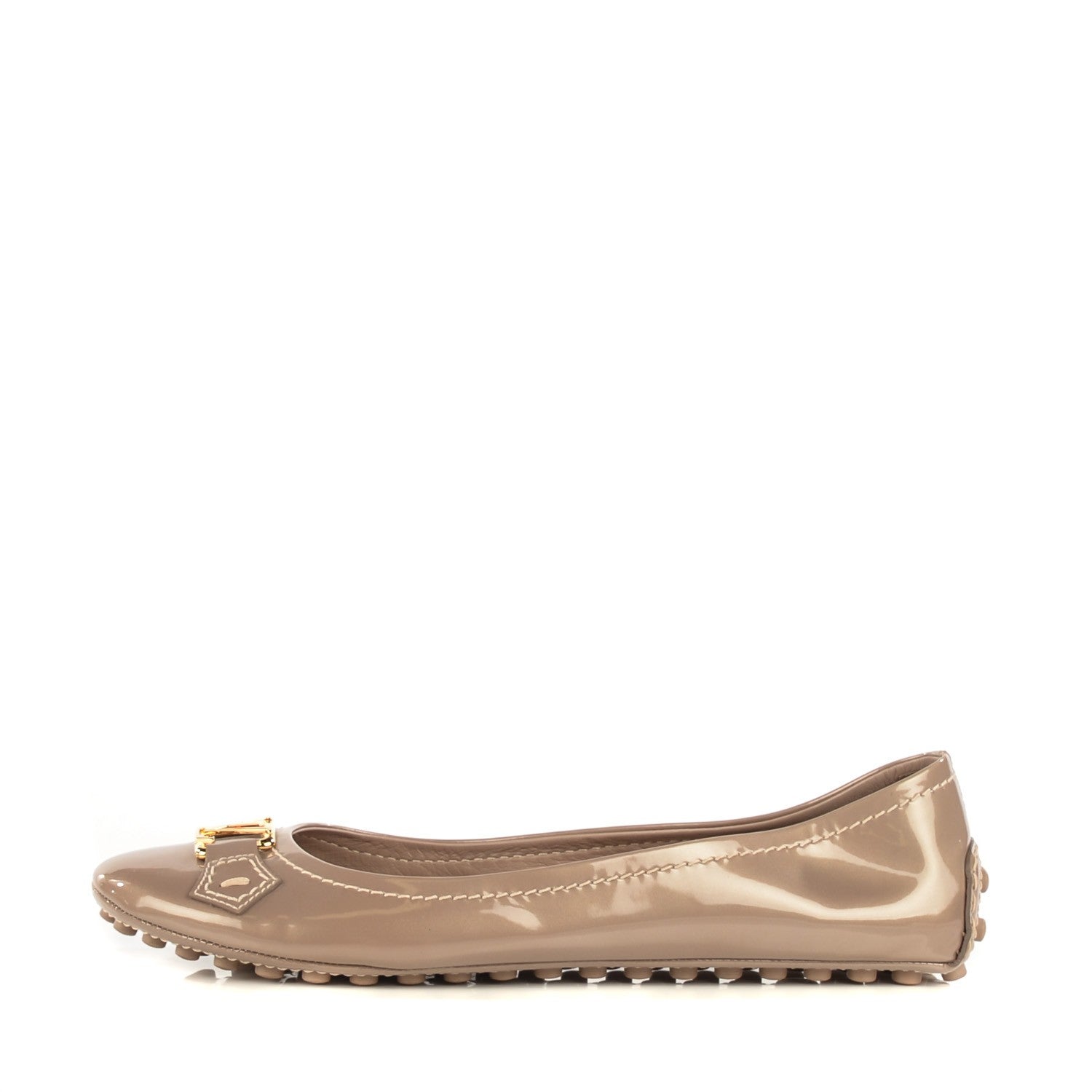 Louis Vuitton Patent Calfskin Oxford Ballerina Flats 39.5 Rose Poudre 1 of 6