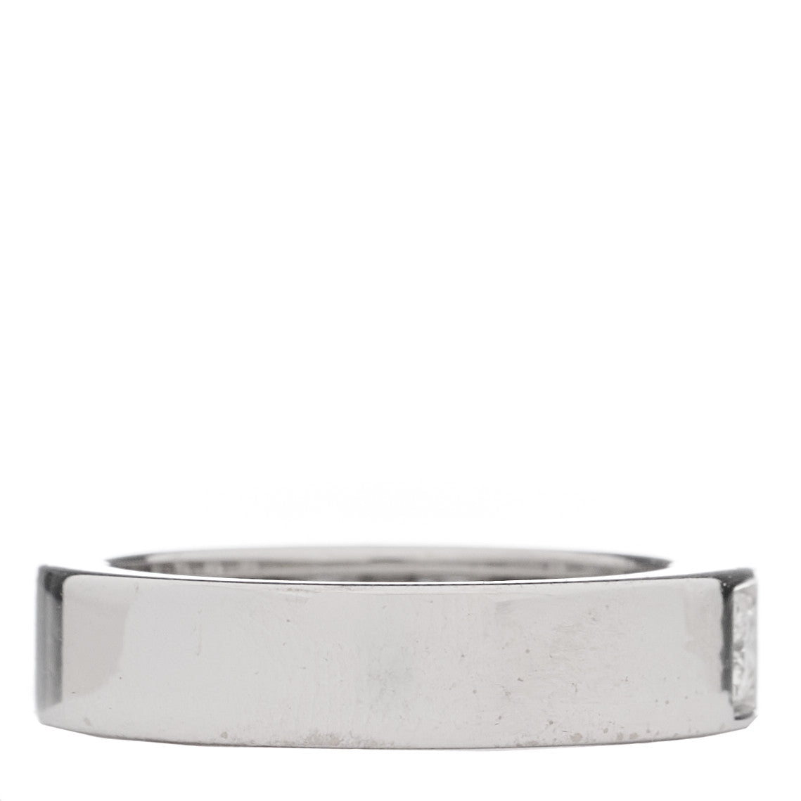 Cartier 18K White Gold Diamond Tectonic Band Ring 53 6.5 4 of 6