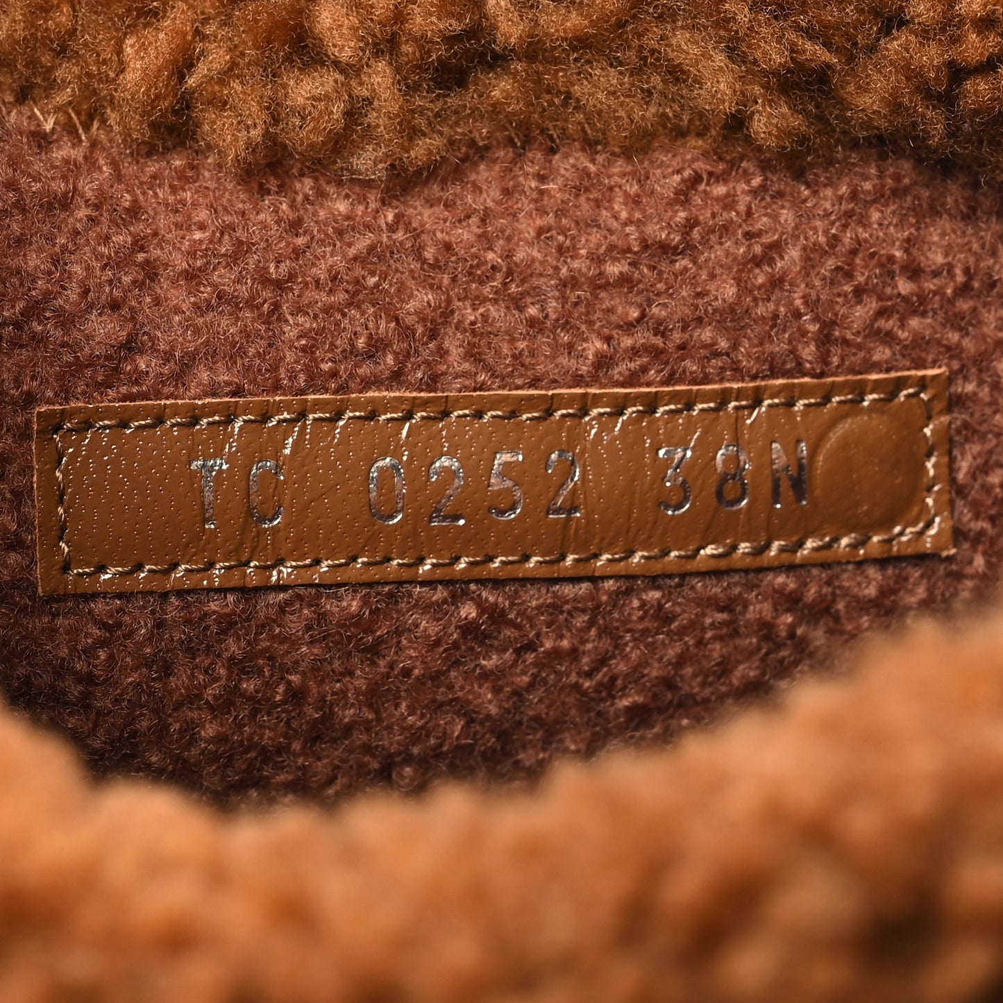 Suede Calfskin Shearling Snowdrop Flat Ankle Boot 38 Cognac