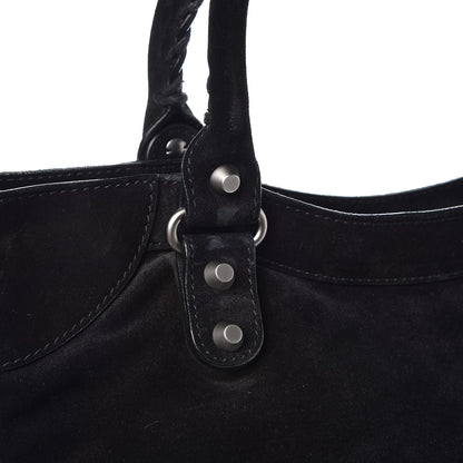 Balenciaga Baby Daim Suede Classic Silver Hardware Velo Black 9 of 11