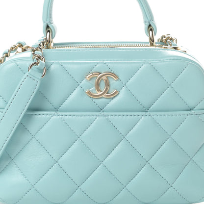 Chanel Lambskin Quilted Small Trendy CC Bowling Bag Light Blue 9 of 12
