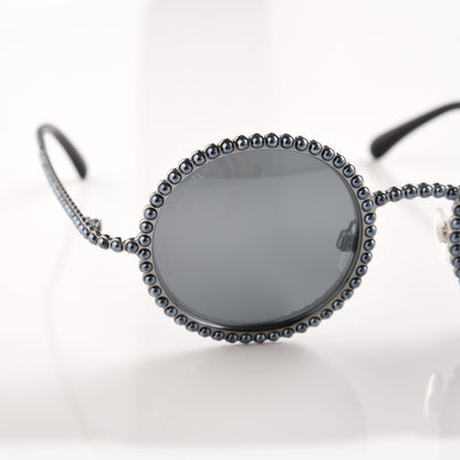 Chanel Pearl Round Sunglasses 71138 Grey 7 of 9