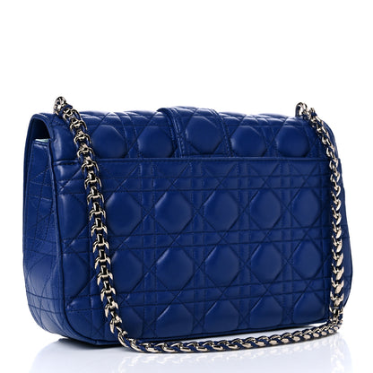 Christian Dior Lambskin Cannage Large Miss Dior Flap Blue 2 of 12