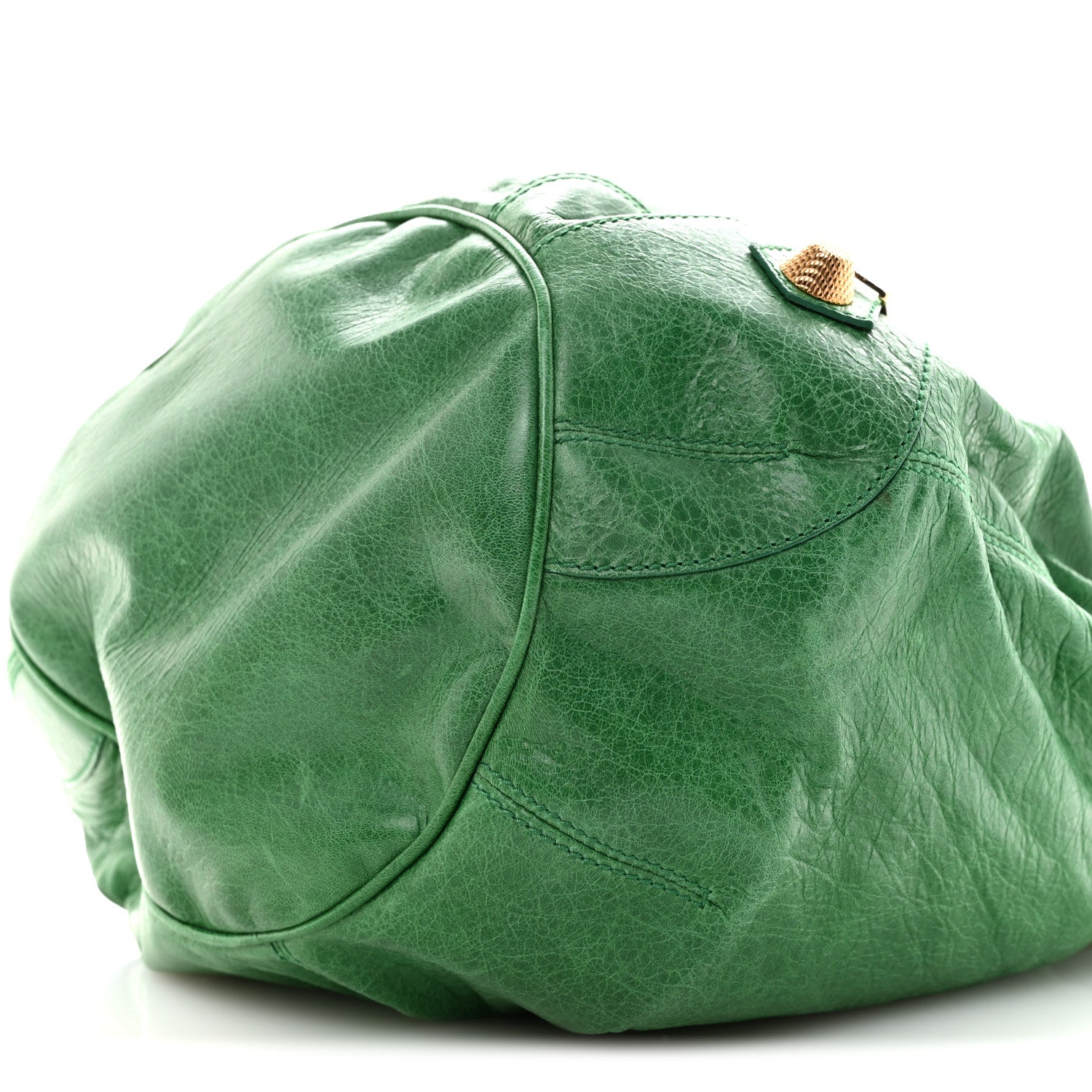 Balenciaga Agneau Giant 21 Gold Hardware Pompon Vert Fluo 11 of 12