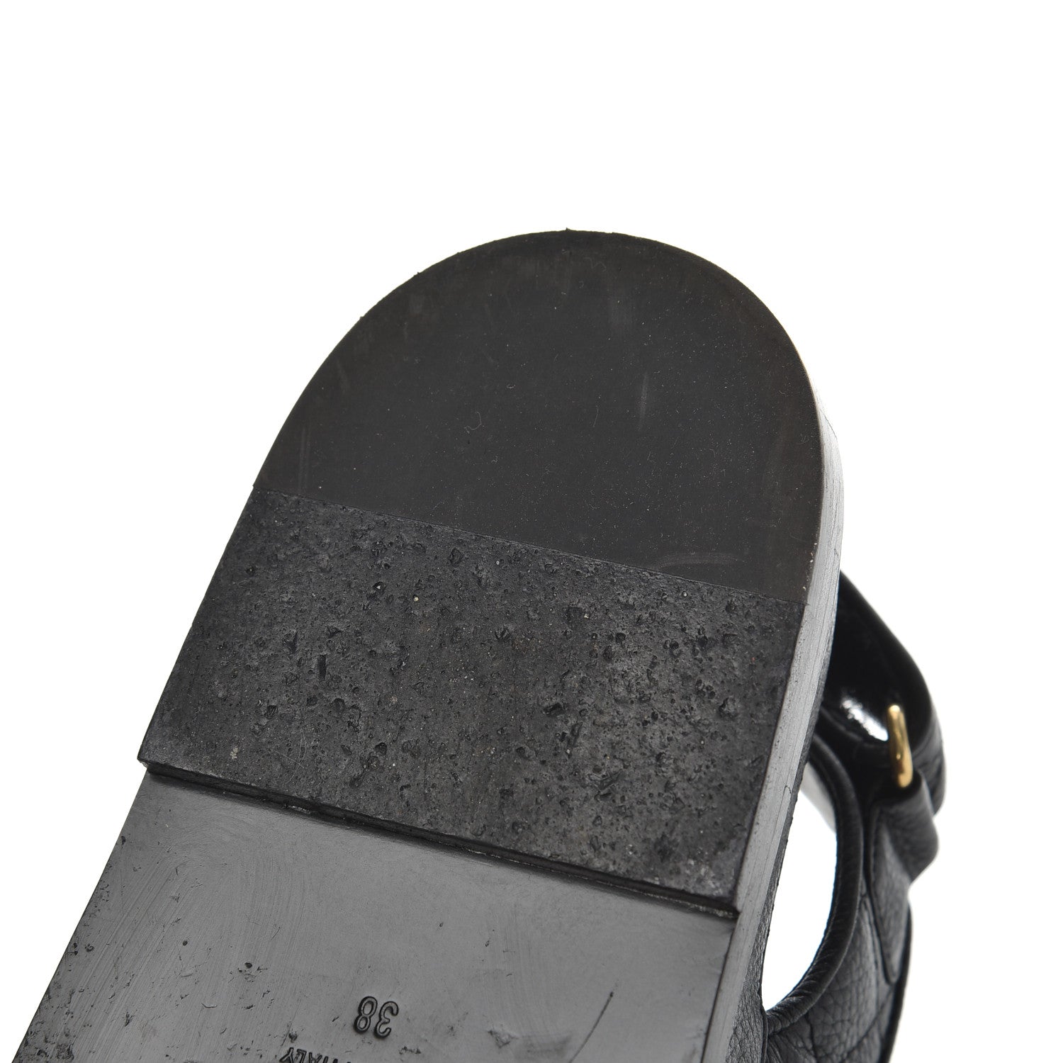 Chanel Grained Calfskin Velcro Dad Sandals 38 Black 15 of 23