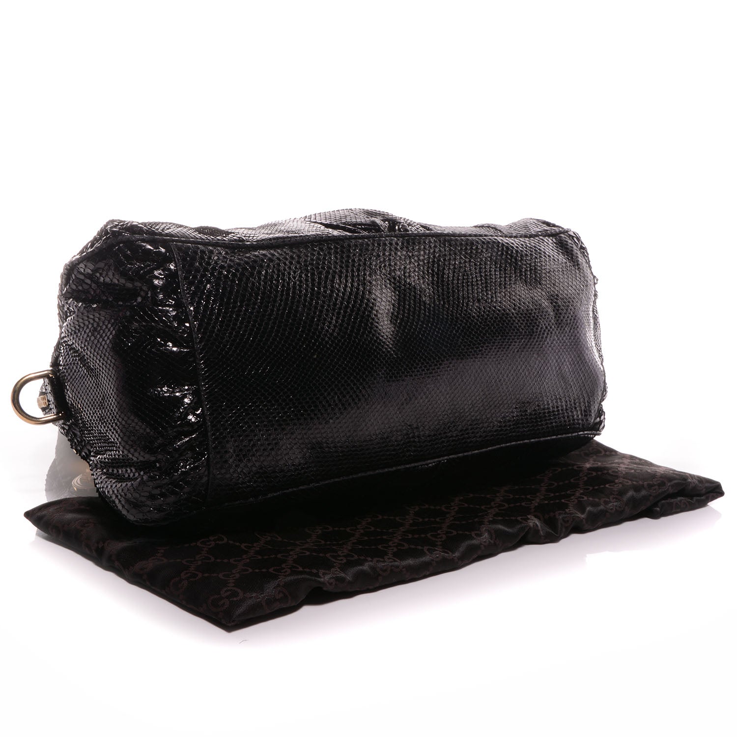 Gucci Python Medium Hysteria Tote Black 4 of 7