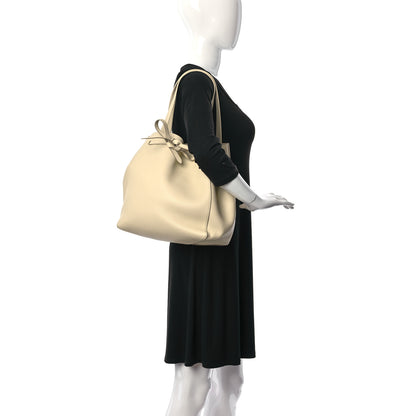 Celine Soft Grained Calfskin Small Belt Cabas Phantom Chalk 2 of 9