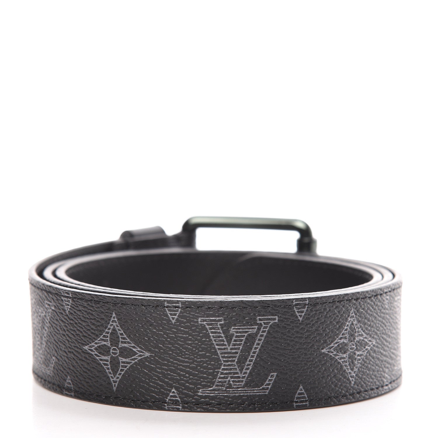 Louis Vuitton Monogram Eclipse Voyager 35 MM Belt 100 40 3 of 7