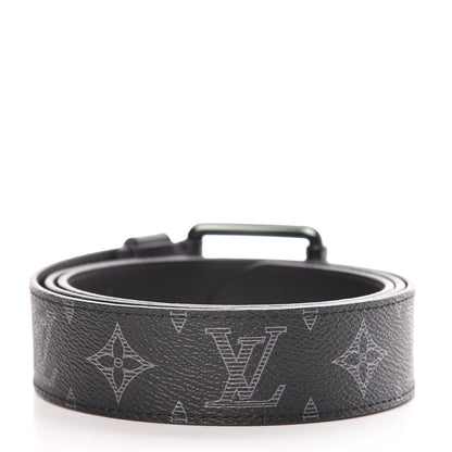 Louis Vuitton Monogram Eclipse Voyager 35 MM Belt 100 40 3 of 7