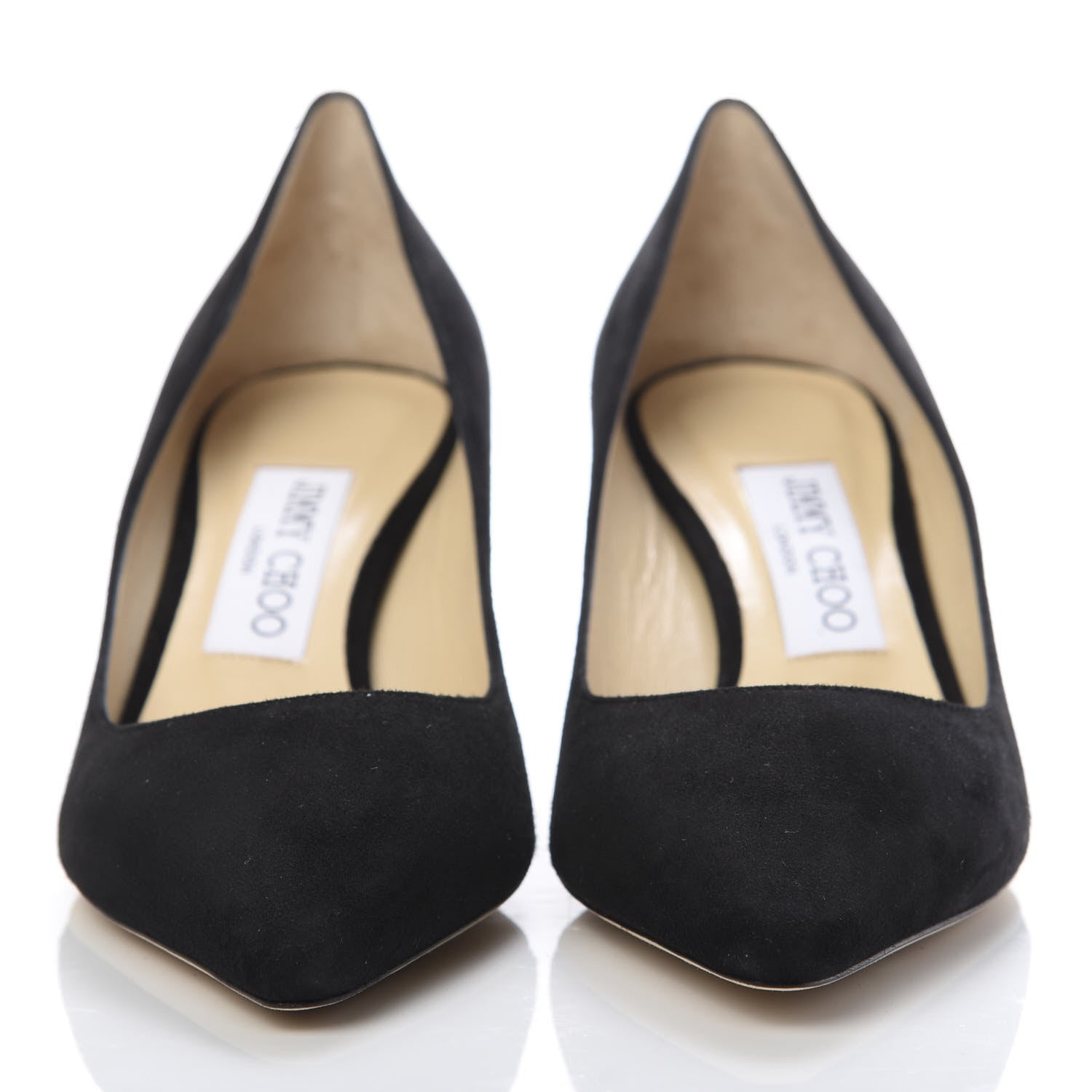 Jimmy Choo Suede Pointy Toe Romy 60 Pumps 36.5 Black 2 of 9