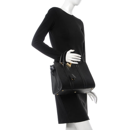 Louis Vuitton Monogram Cuir Plume Very Tote MM Black 3 of 10