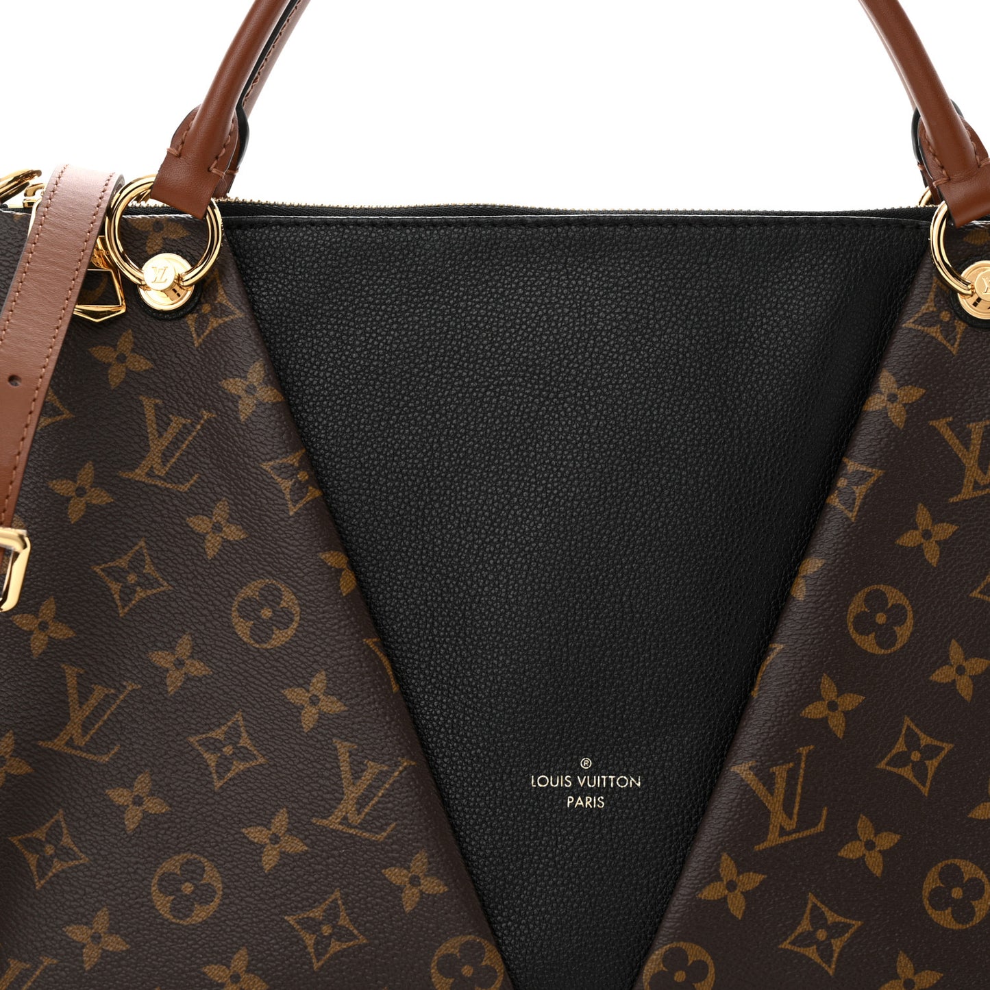 Monogram V Tote MM Black