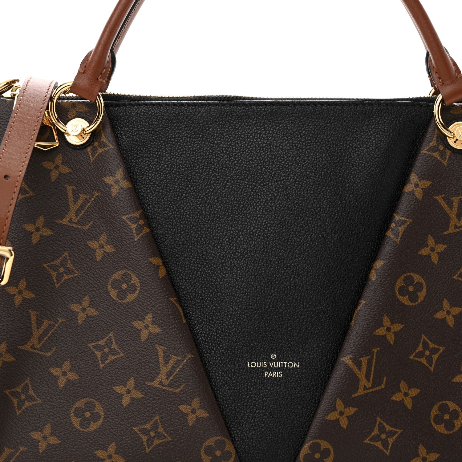 Louis Vuitton Monogram V Tote MM Black 7 of 9