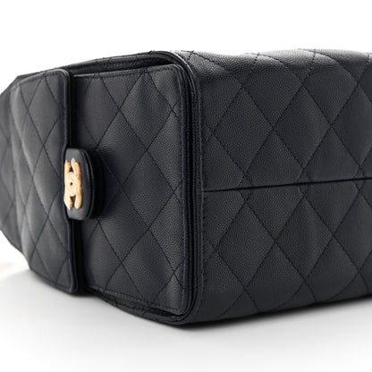 Chanel Caviar Quilted Small Chanel 25 Handbag Dark Navy 9 of 11