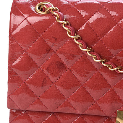 Chanel Patent Quilted 3 Pocket Accordion Flap Dark Pink 8 of 12