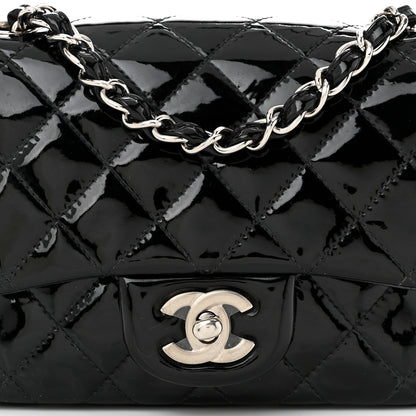 Chanel Patent Calfskin Quilted Mini Square Flap Black 8 of 10