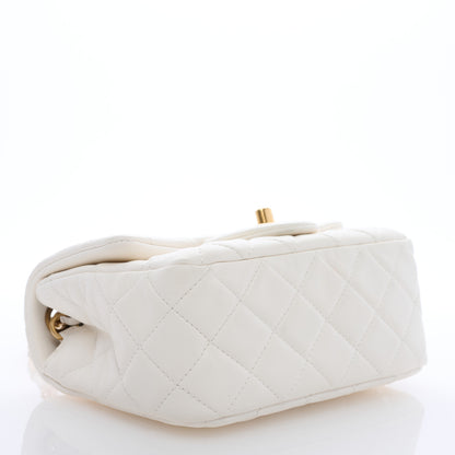 Chanel Lambskin Quilted Mini Pearl Crush Flap White 4 of 9