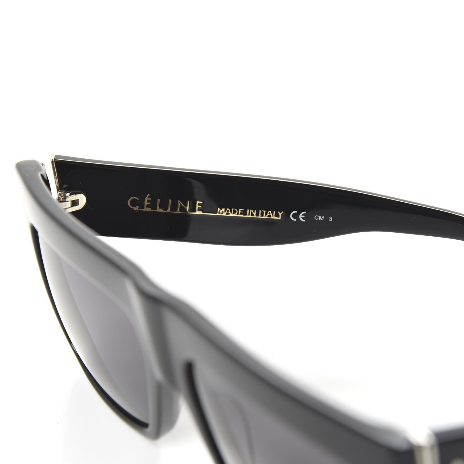 Celine Polarized ZZ Top Sunglasses CL 41756 Black 6 of 7