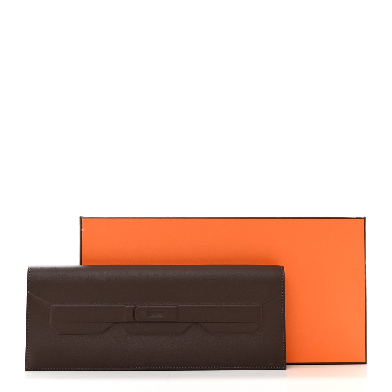 Hermes Swift Shadow Clutch 29 Moka 10 of 10