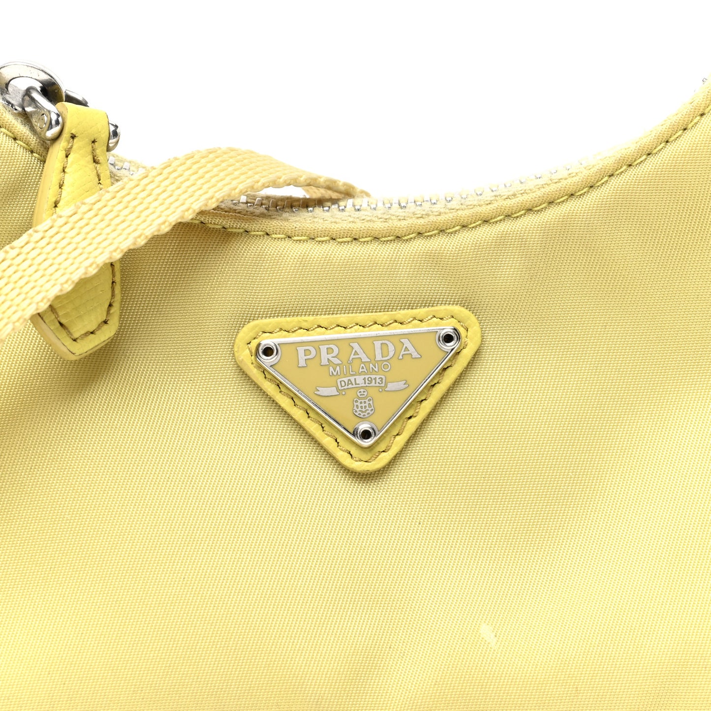 Tessuto Nylon Saffiano Mini Re-Edition 2000 Shoulder Bag Ananas