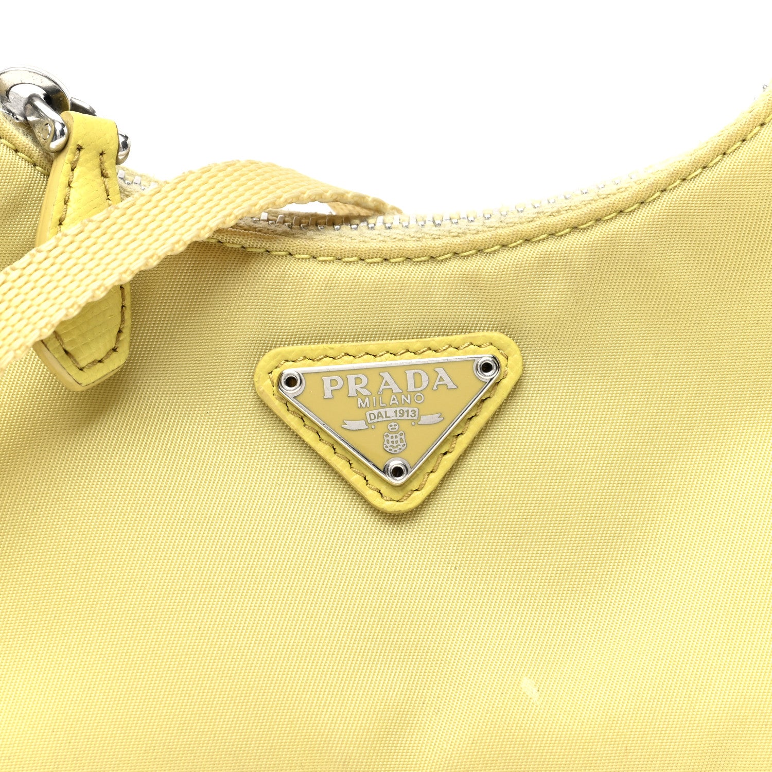Prada Tessuto Nylon Saffiano Mini Re-Edition 2000 Shoulder Bag Ananas 7 of 11