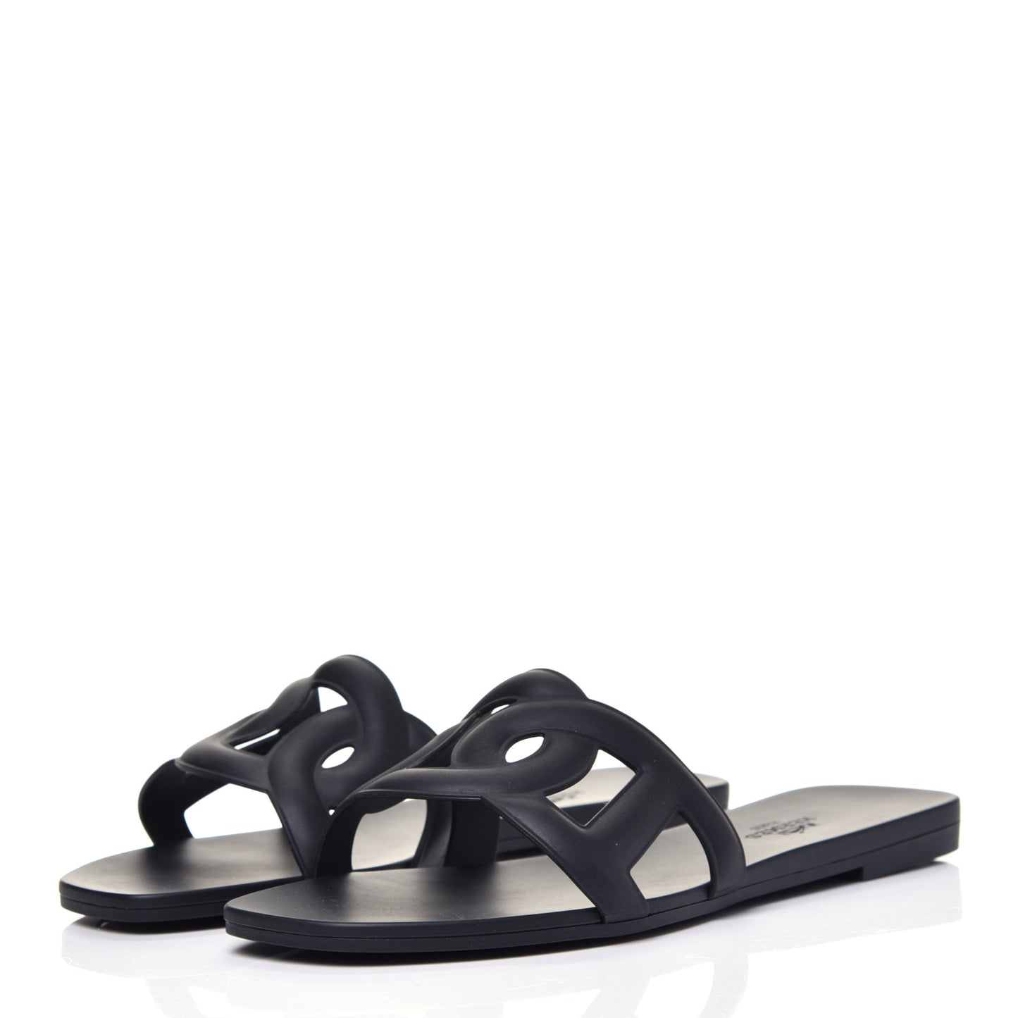 Rubber Aloha Sandals 37 Black