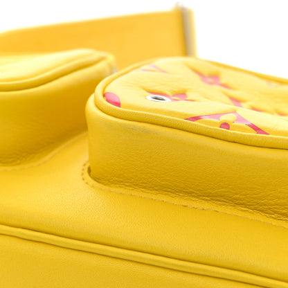 Louis Vuitton Calfskin Embossed Monogram Vuittamins Utility Crossbody Yellow 10 of 10