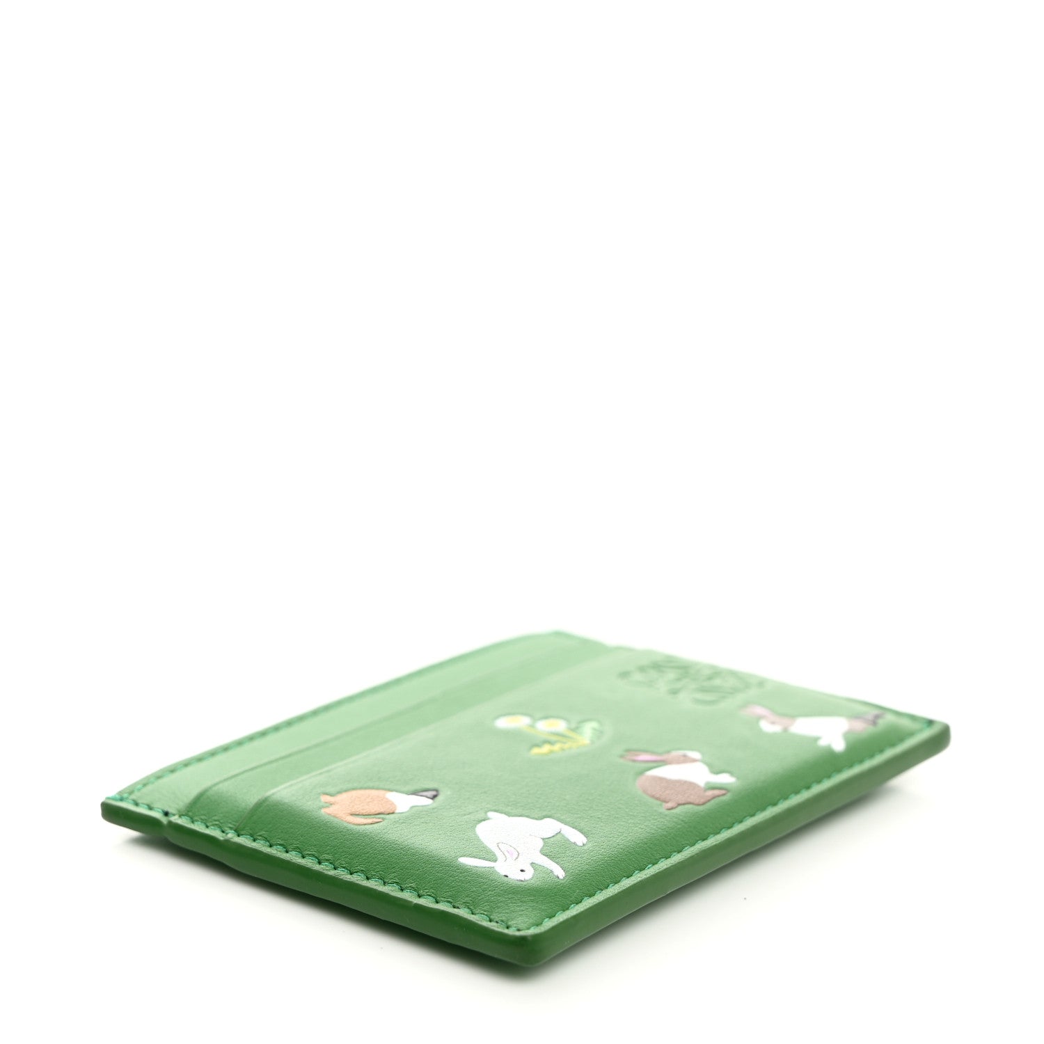 Loewe X SUNA FUJITA Nappa Bunny Card Holder Tropical Green 4 of 8