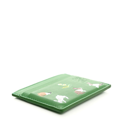 Loewe X SUNA FUJITA Nappa Bunny Card Holder Tropical Green 4 of 8