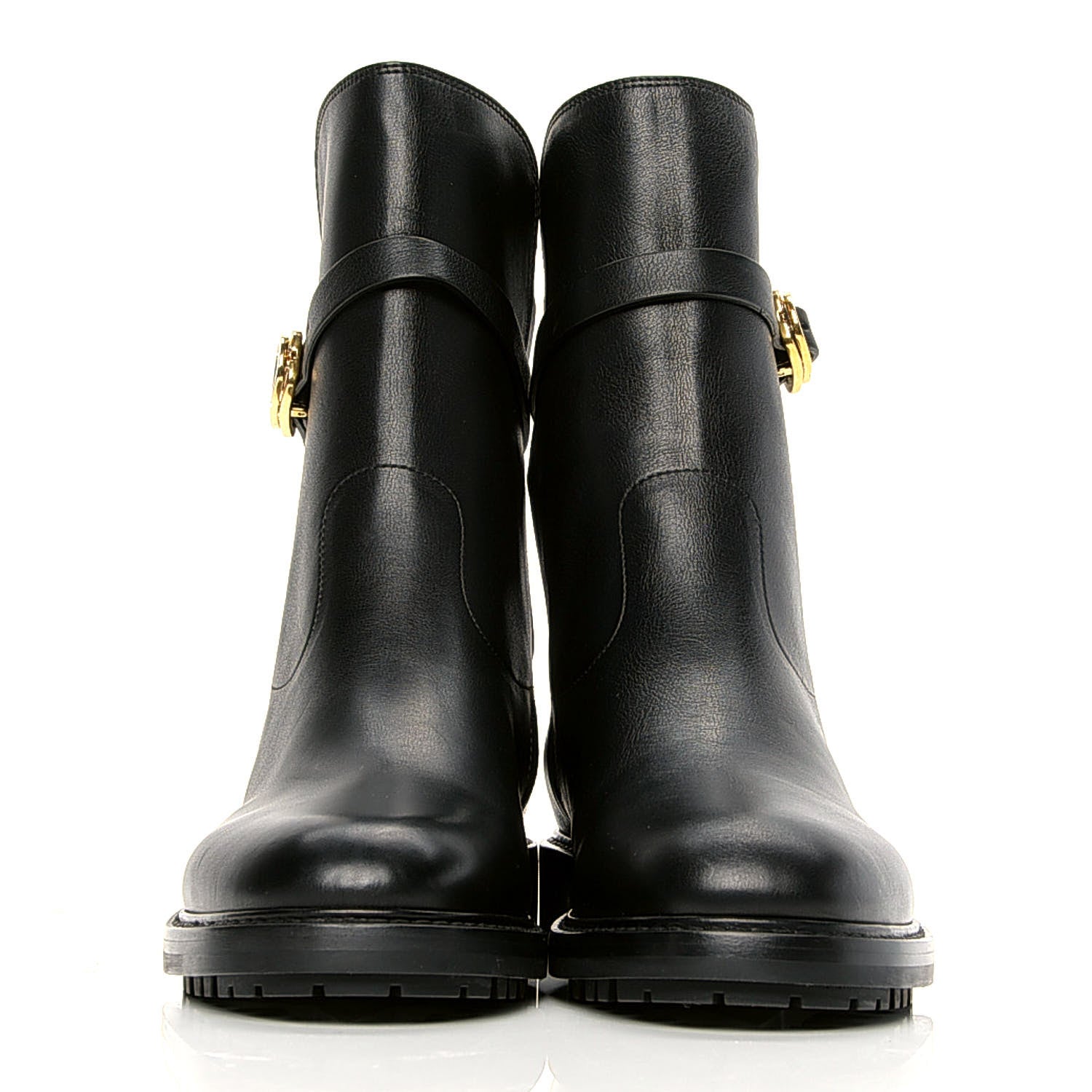 Christian Dior Calfskin Empreinte Ankle Boot 37.5 Black 2 of 11