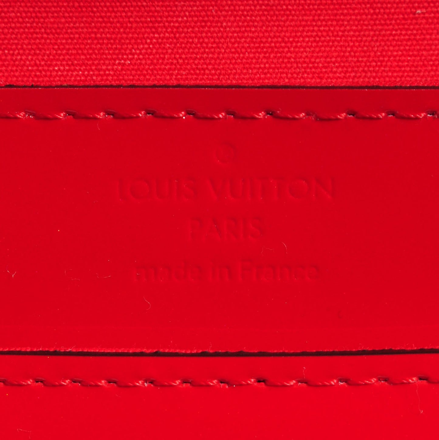 Patent Louise Clutch Rouge