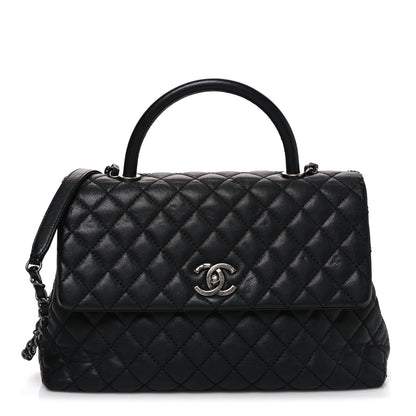 Chanel Caviar Quilted Medium Coco Handle Flap Black 1 of 10
