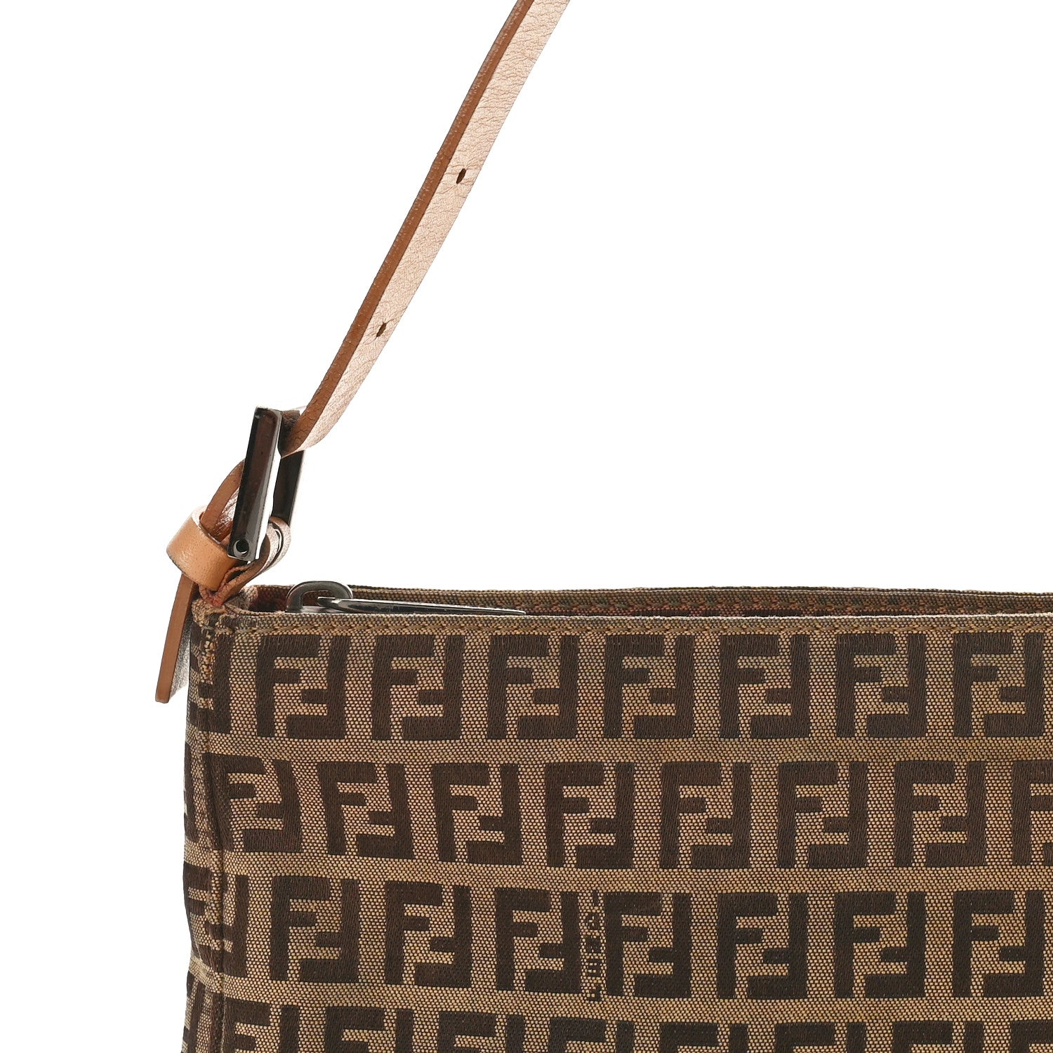 Fendi Zucchino Pochette Dark Brown 9 of 12