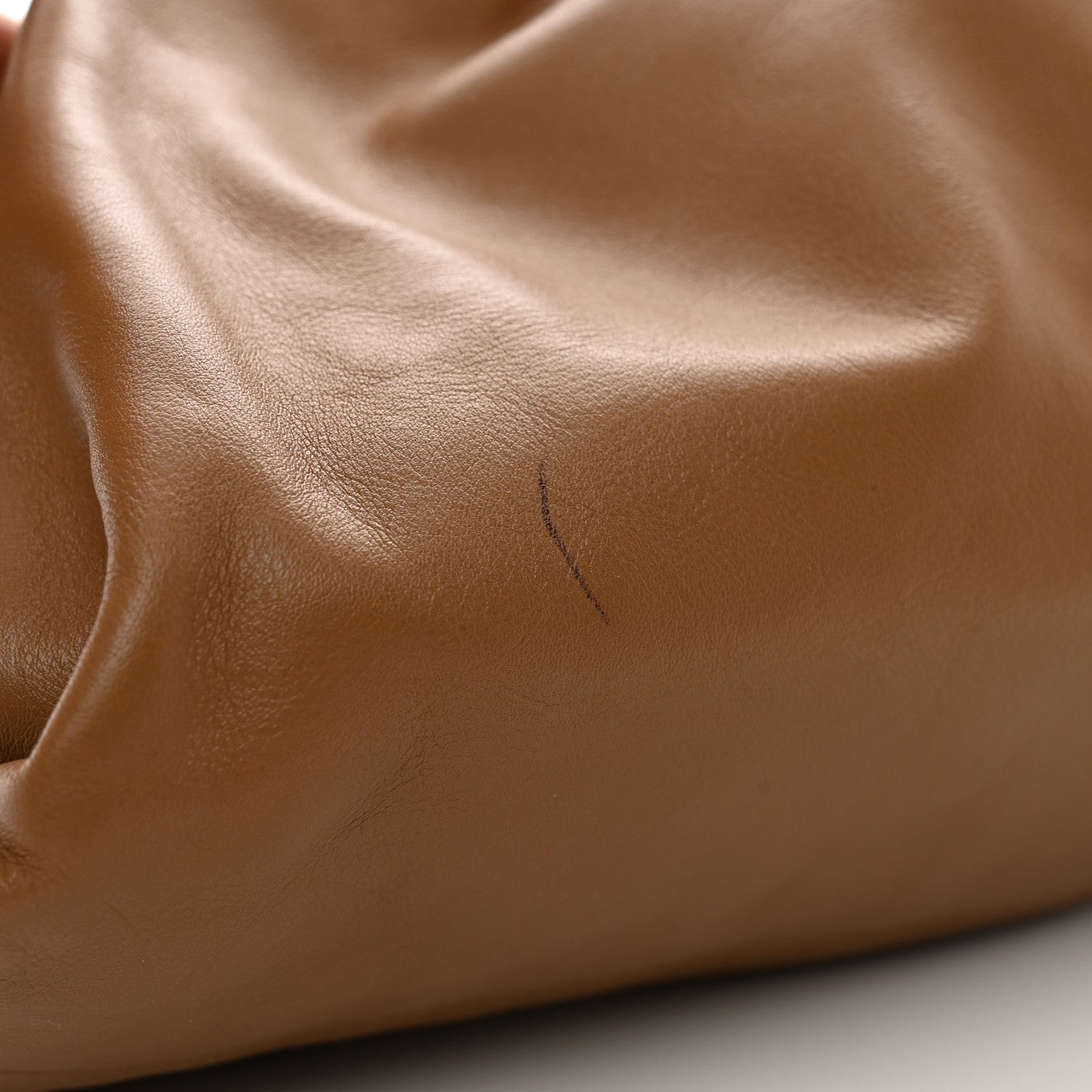 Bottega Veneta Smooth Butter Calf The Pouch Oversized Clutch Teak 9 of 9