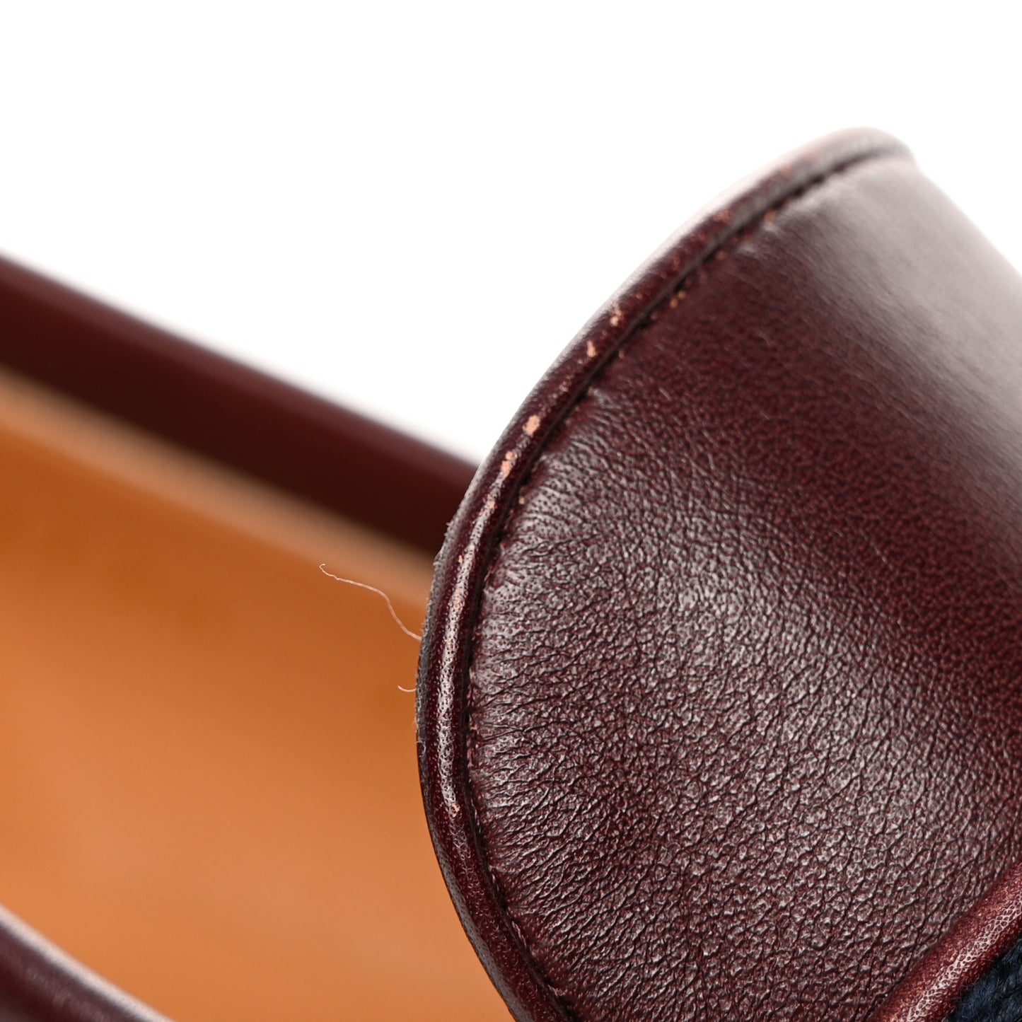 Calfskin Web Interlocking G Mens Tassel Loafers 7 Ruby Bordeaux