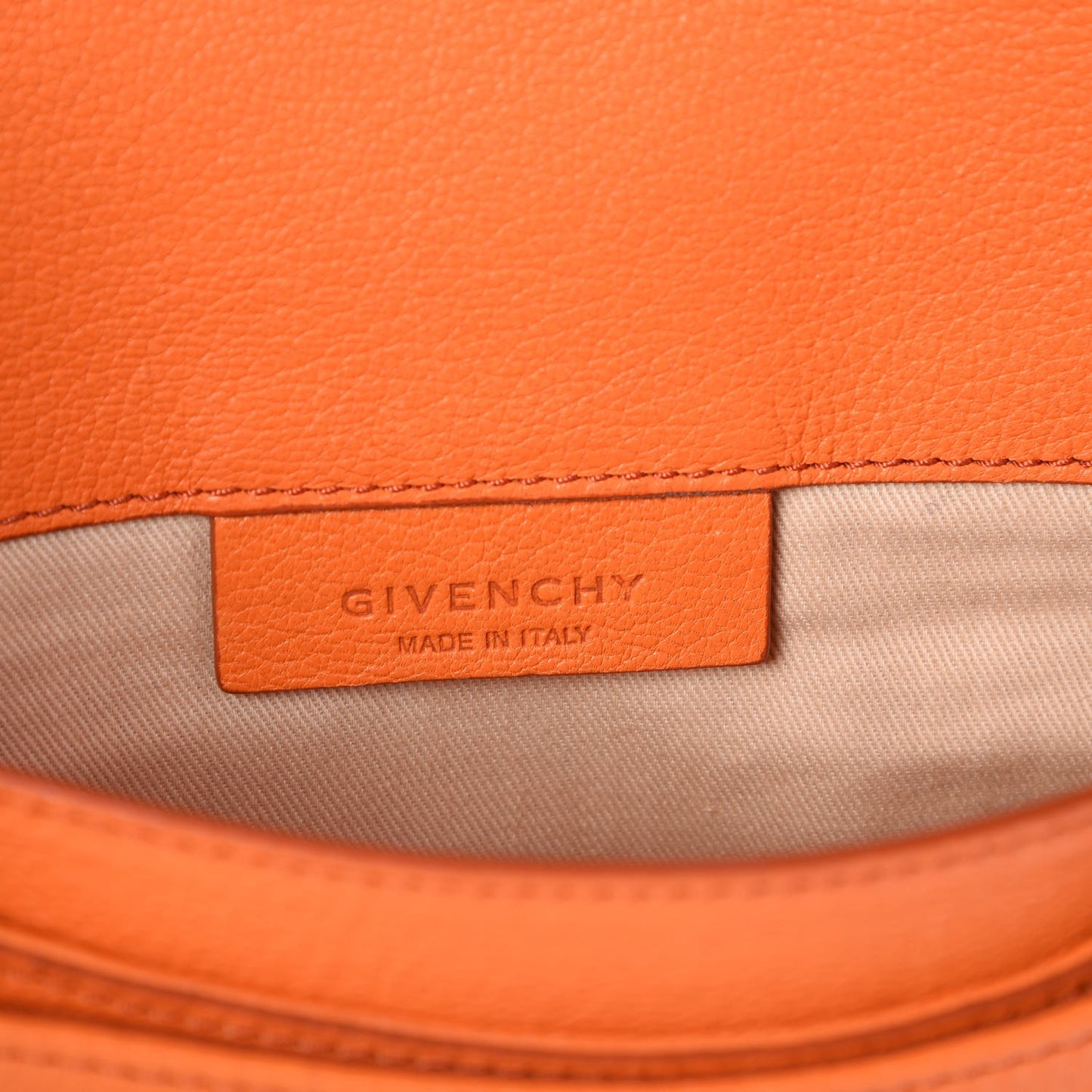 Sugar Goatskin Medium Antigona Envelope Clutch Orange