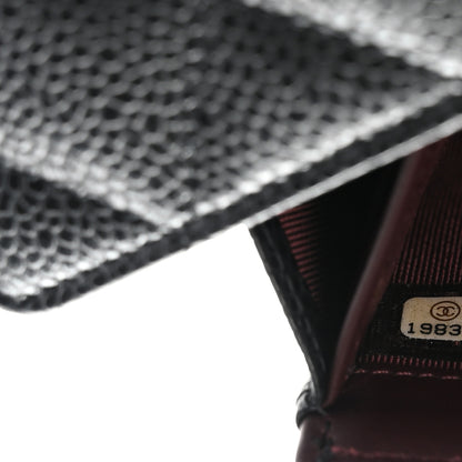 Chanel Caviar Quilted Large Gusset Flap Wallet Black 8 of 8