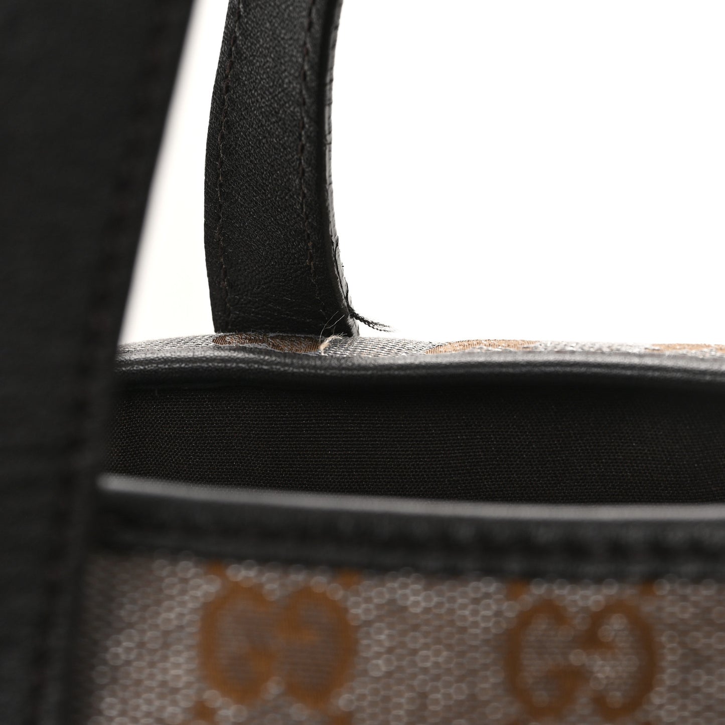 Metallic Monogram XL Shopper Tote Brown