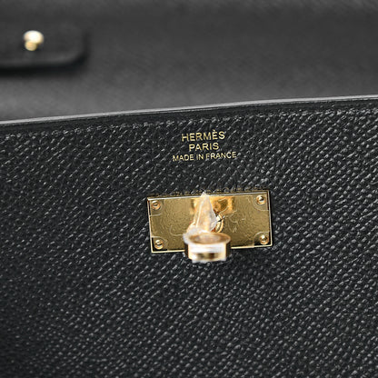 Hermes Epsom Kelly Wallet To Go Black 5 of 8
