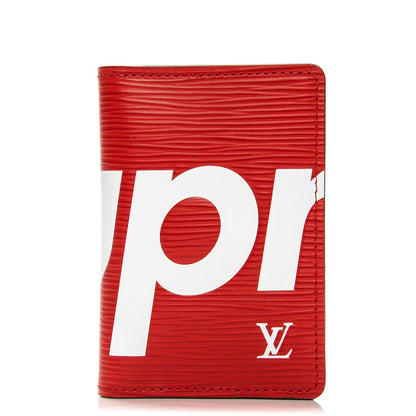 Louis Vuitton X SUPREME Epi Pocket Organizer Red 1 of 6