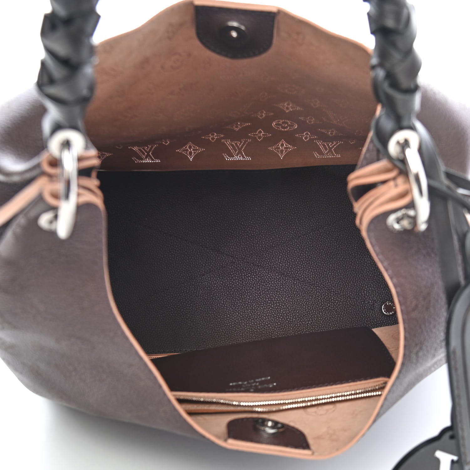 Louis Vuitton Mahina Carmel Hobo Chocolate 4 of 8