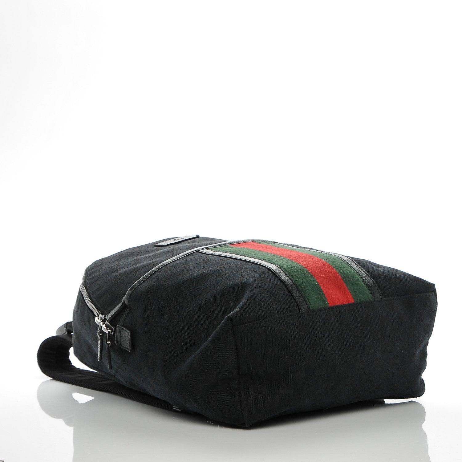 Gucci GG Monogram Web Medium Classic Backpack Black 4 of 6