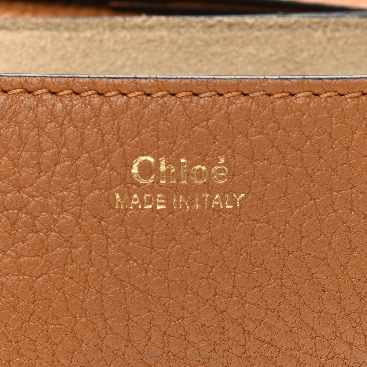 Grained Lambskin Mini Drew Shoulder Bag Caramel