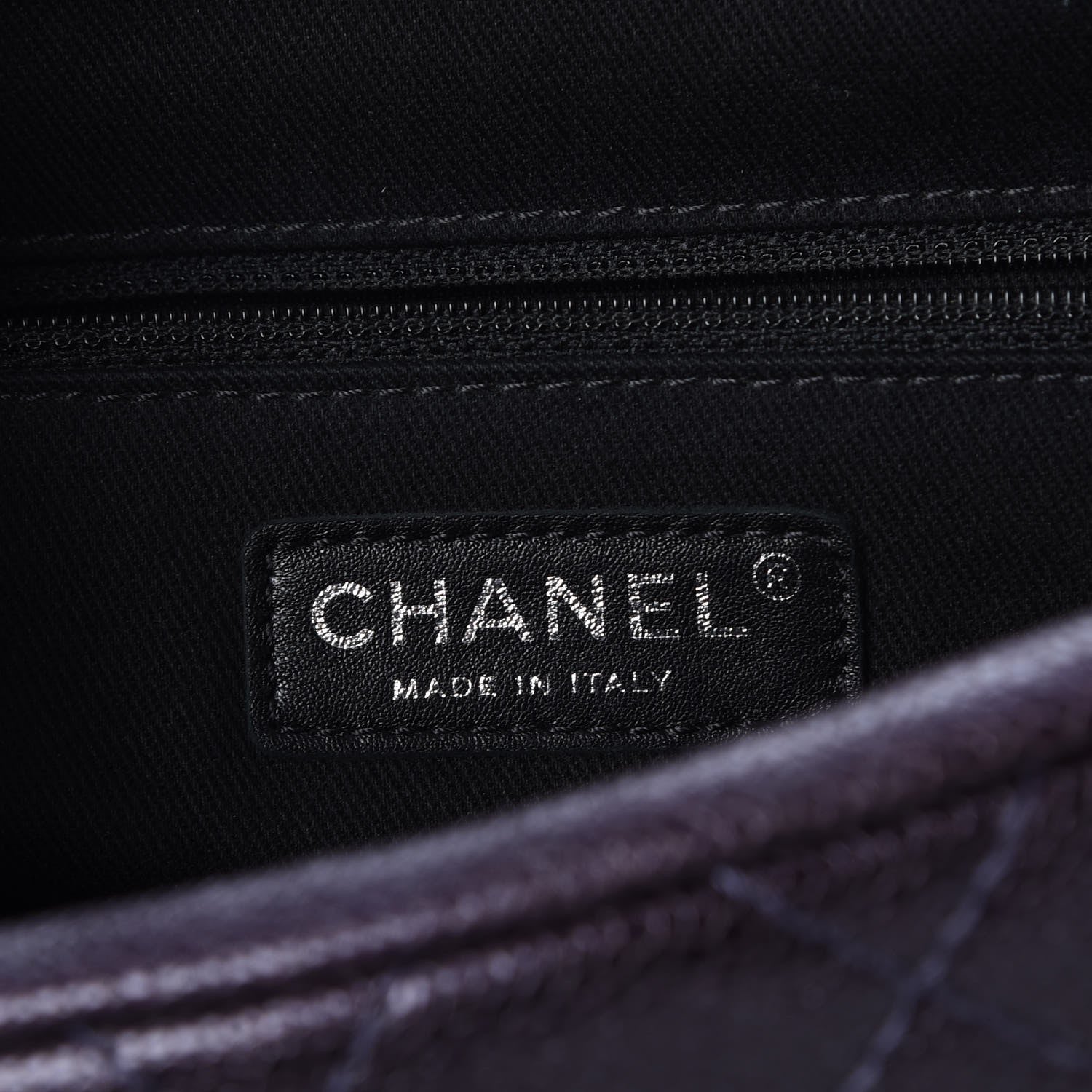 Chanel Iridescent Caviar Quilted Large Chic Flap Violet 6 of 8