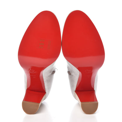Christian Louboutin Kid Lame Washed Adox 85 Ankle Boots 39 Roche Grezzo Saponat 5 of 8