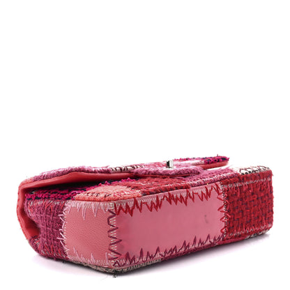 Chanel Tweed Patchwork Medium Single Flap Pink 3 of 11